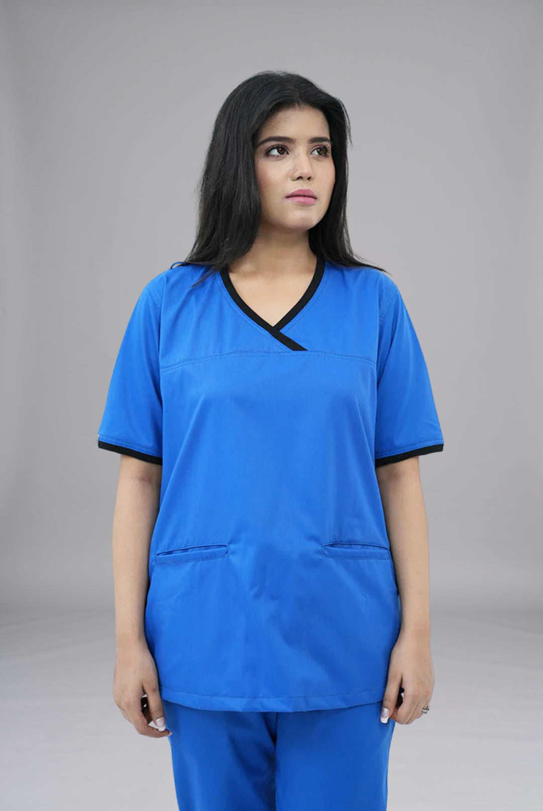 Elite Notch Royal Blue Scrub for Women, Premium Comfort &amp; Professional Fit by GTEX Apparels Pakistan 11