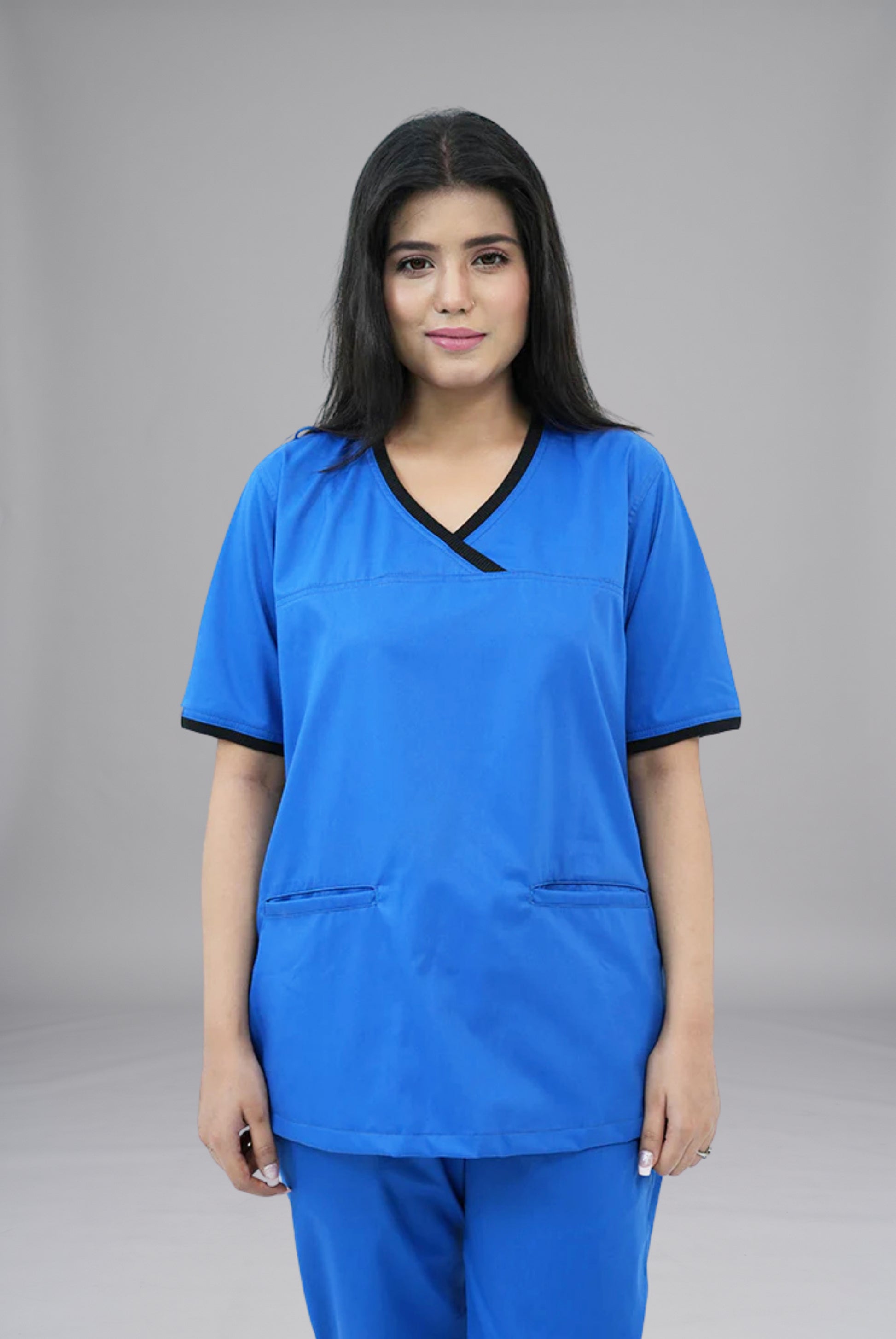 Shop Elite Notch Royal Blue Scrub for Women, Premium Comfort & Professional Fit by GTEX Apparels Pakistan 1