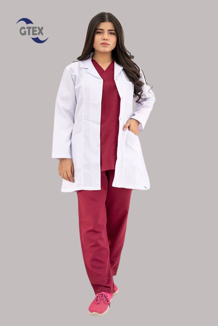 Elite Short-Length Lab Coat for Women at GTEX Apparels Pakistan