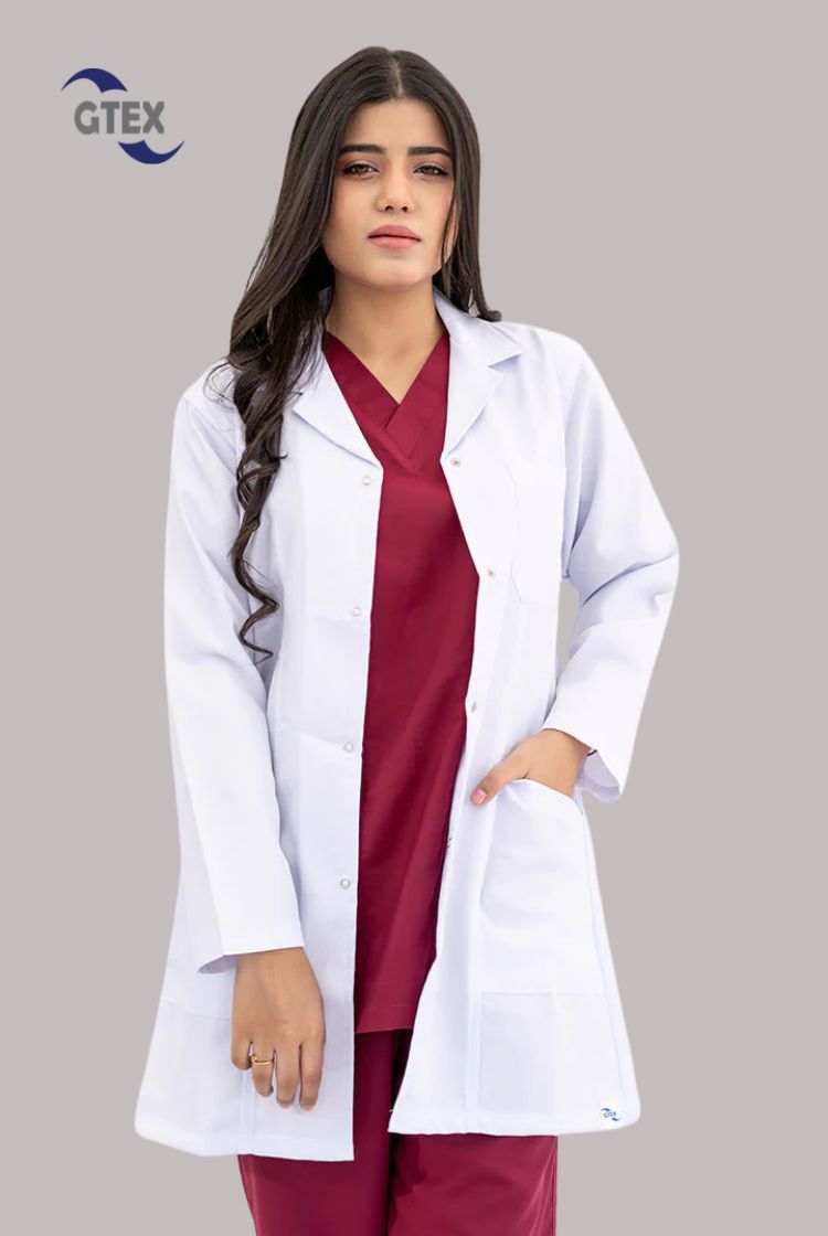 Elite Short-Length Lab Coat for Women at GTEX Apparels Pakistan