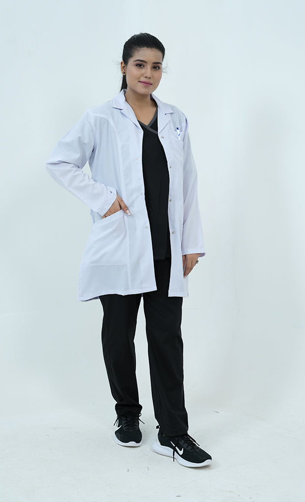 Buy Elite Short Length White Lab Coat 2 - Gtex Apparels
