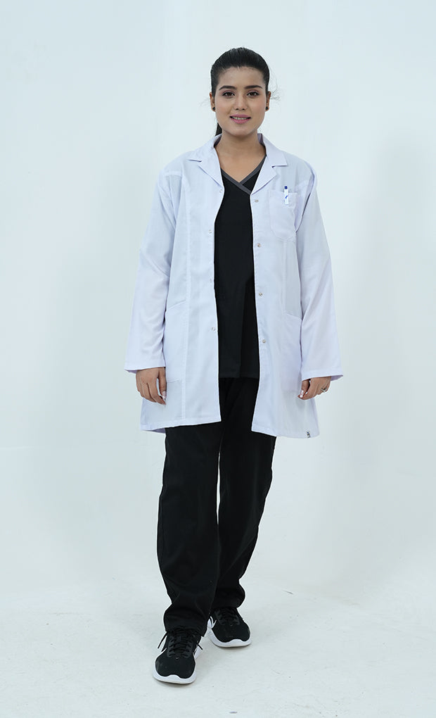 Buy Elite Short Length White Lab Coat 3 - Gtex Apparels