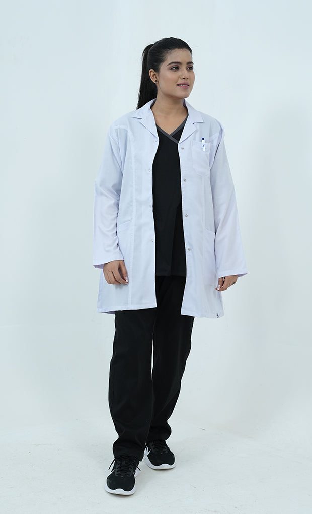 Buy Elite Short Length White Lab Coat 4 - Gtex Apparels