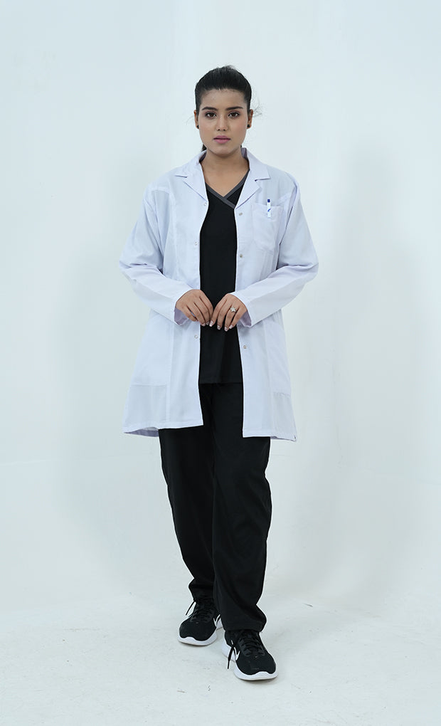Buy Elite Short Length White Lab Coat 5 - Gtex Apparels