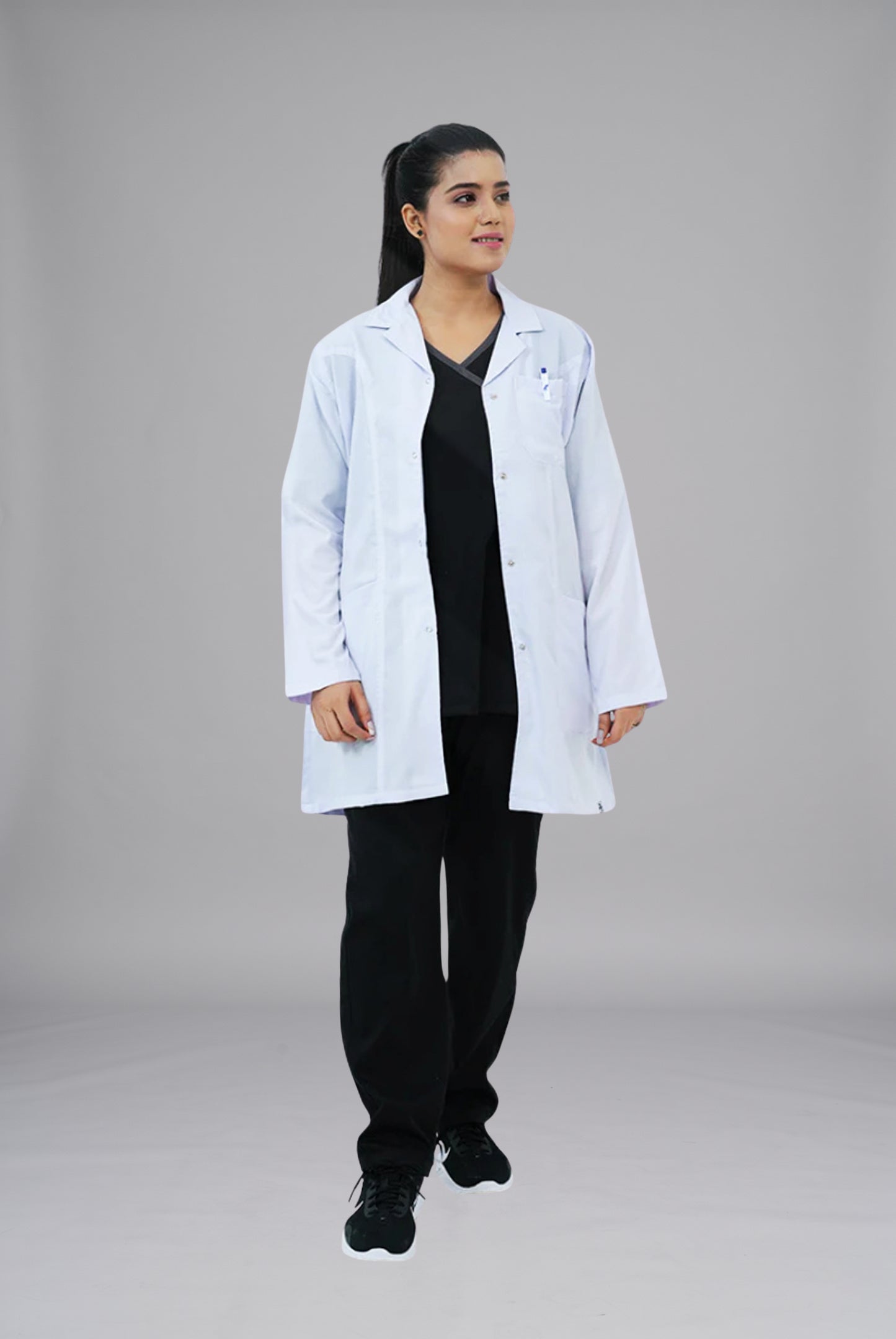 Elite Short Length White Lab Coat (Cotton Edition) | GTEX Apparels Pakistan 2