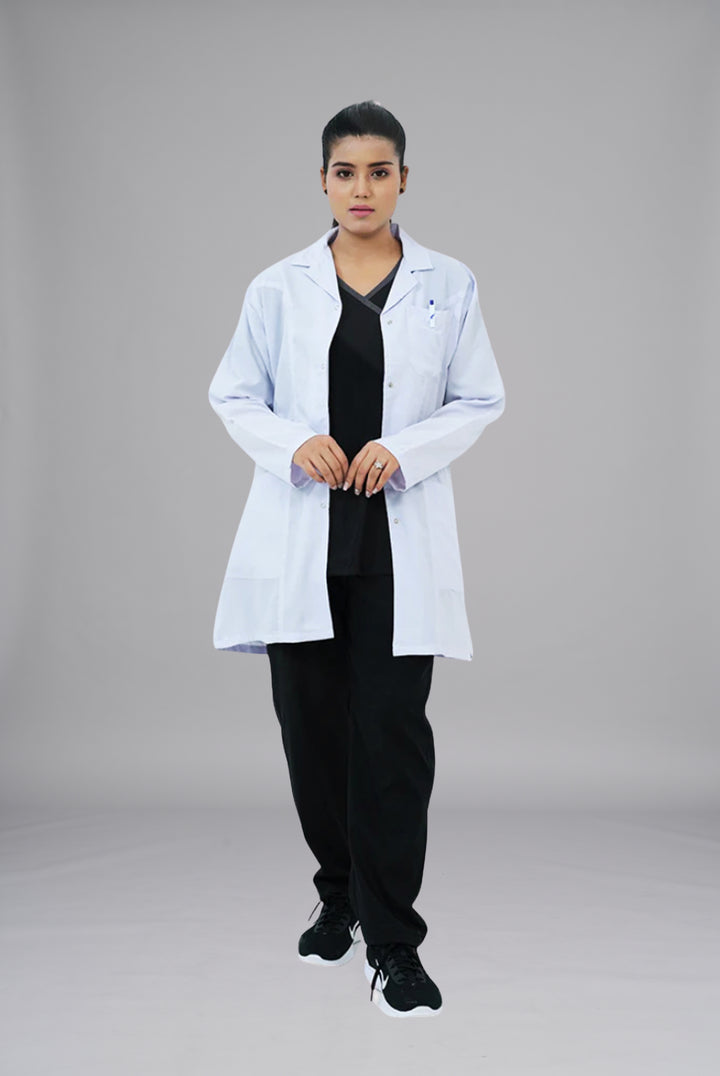 Elite Short Length White Lab Coat (Cotton Edition) | GTEX Apparels Pakistan 3