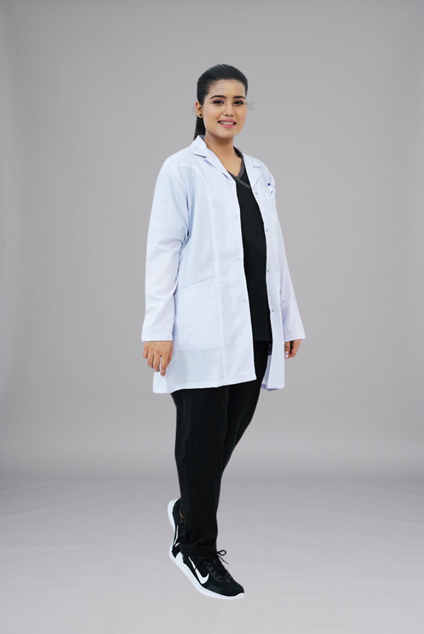 Elite Short Length White Lab Coat (Cotton Edition) | GTEX Apparels Pakistan 5