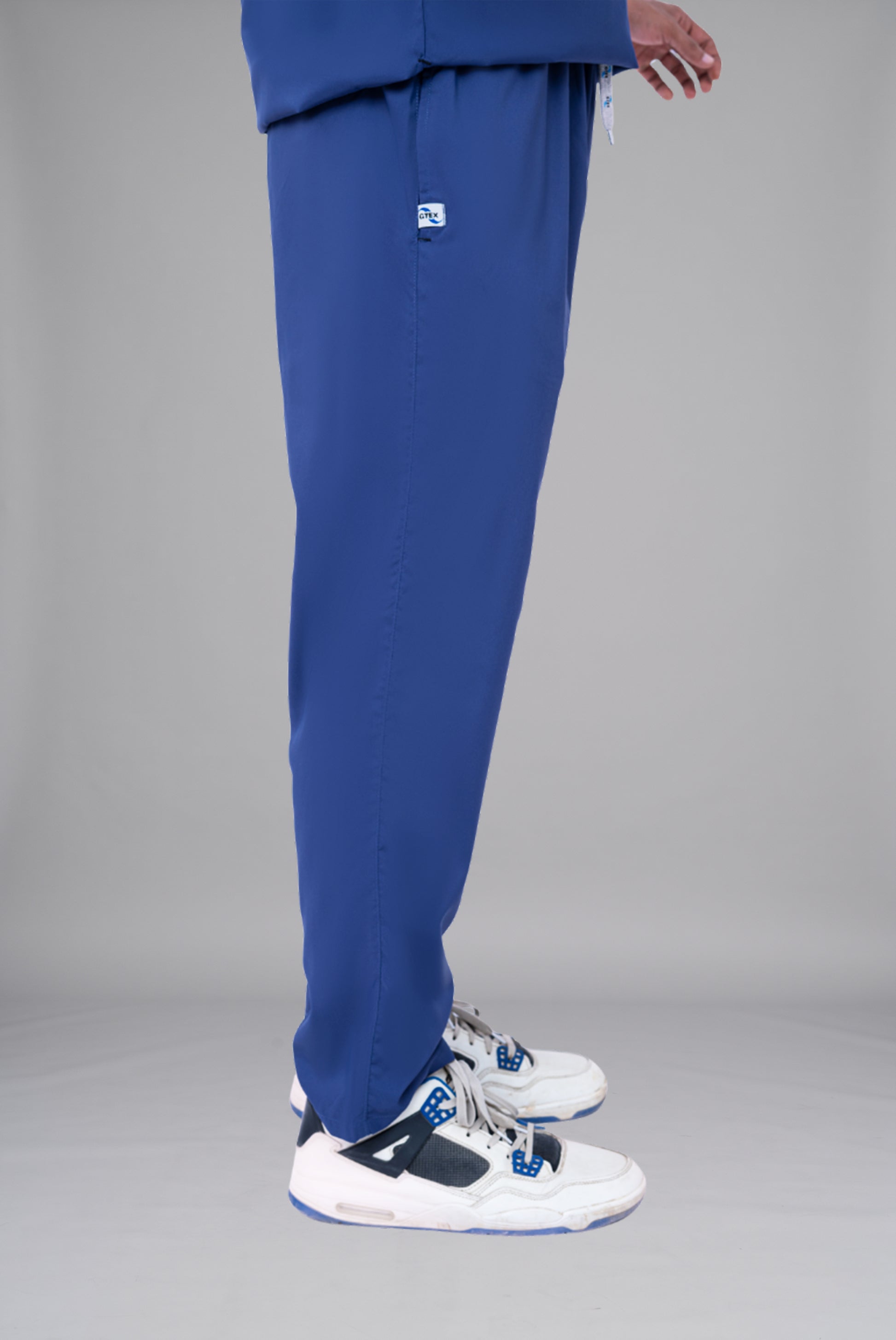 Buy Flexi Care Edge Line™ light navy scrub for unisex in Pakistan by Gtex Apparels designed for comfortable daily professional use in healthcare environments 4