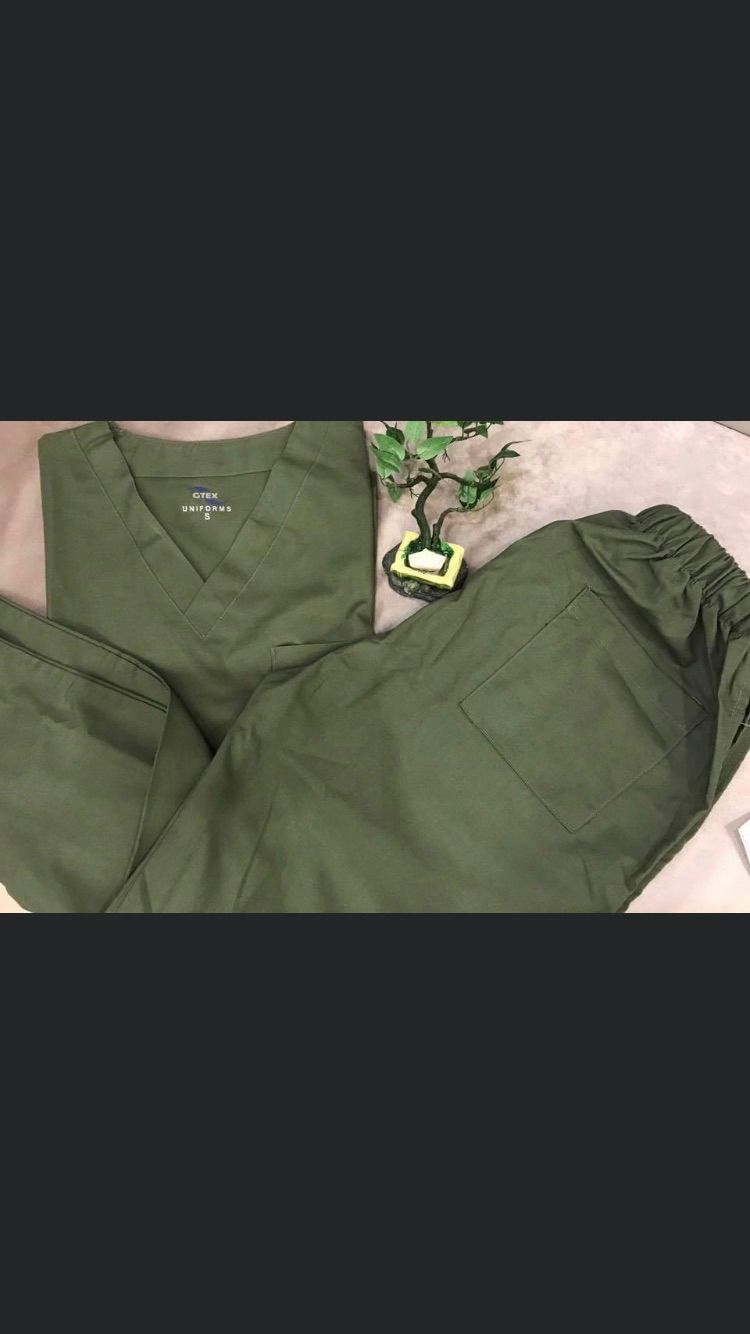 Buy Light Olive Scrub Suit - GTEX Apparels