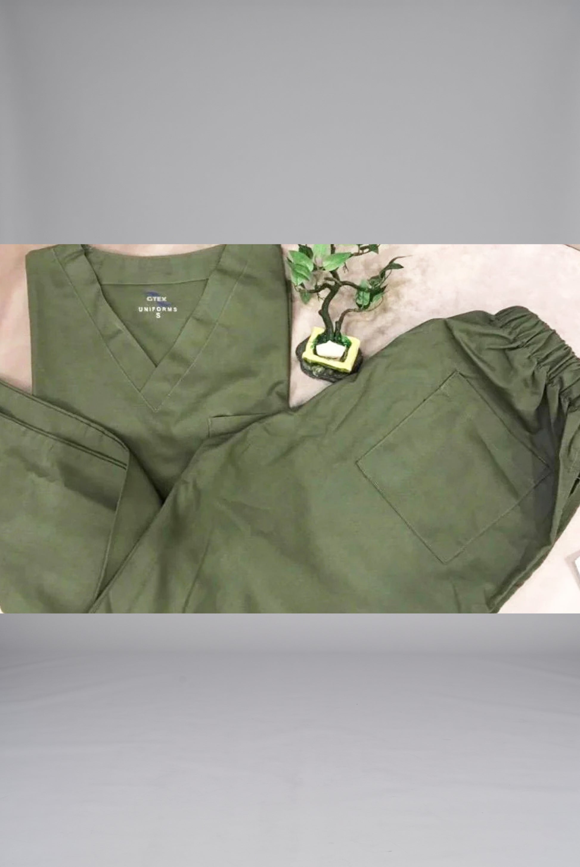 Buy Light Olive scrub by Gtex Apparels Pakistan, original Fabric and  professional workwear for clinical use 1