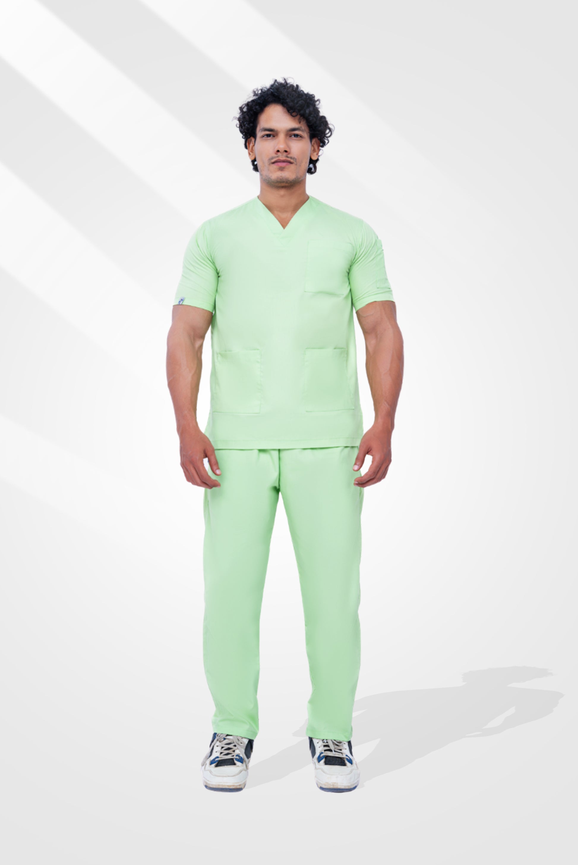 Light Pastel Green classic Scrub Suit for Men by GTEX Apparels Pakistan