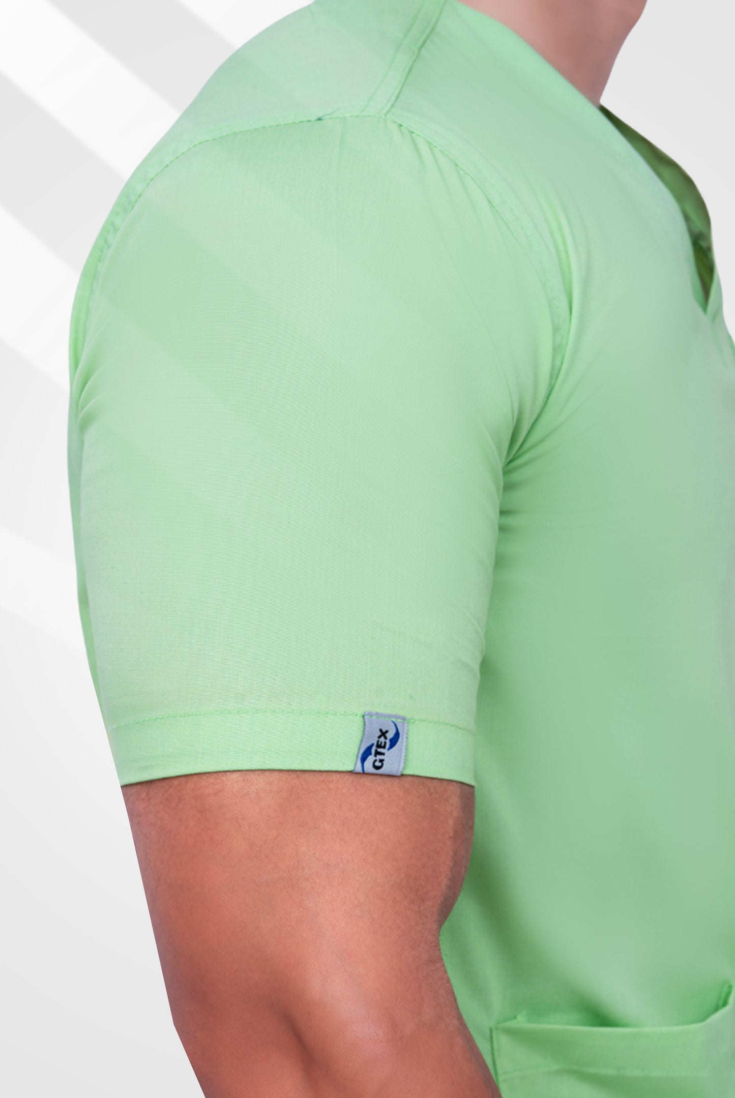 Light Pastel Green classic Scrub Suit for Men by GTEX Apparels Pakistan