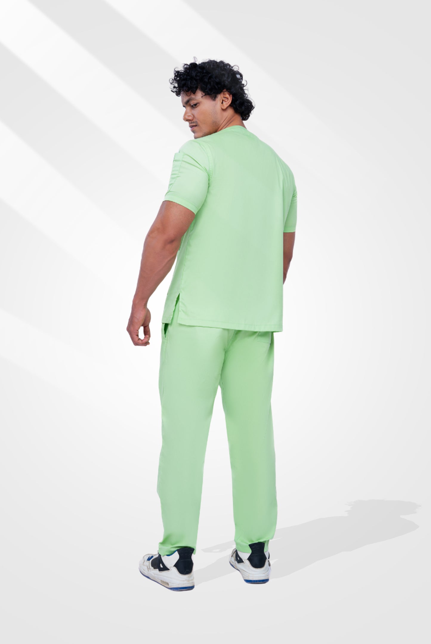 Light Pastel Green classic Scrub Suit for Men by GTEX Apparels Pakistan