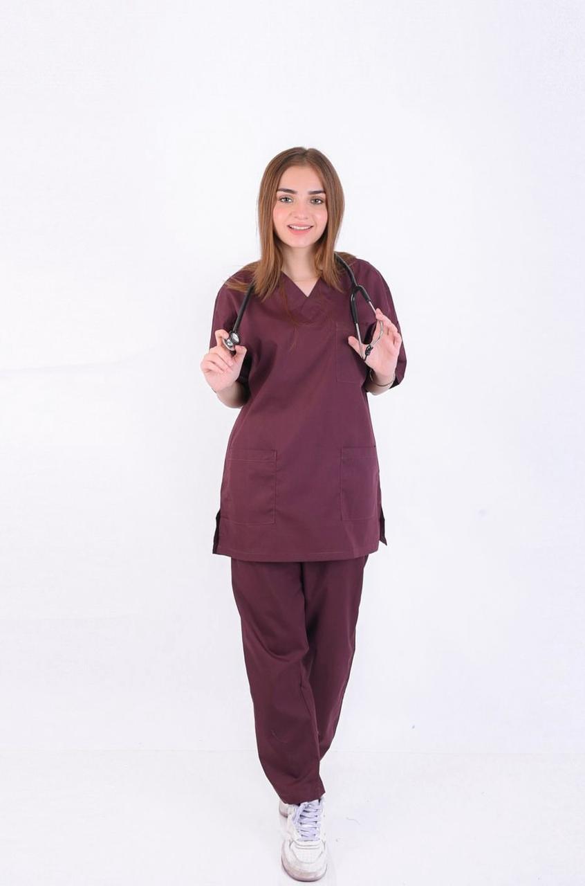 Maroon Scrub Suit Online in Pakistan | Gtex