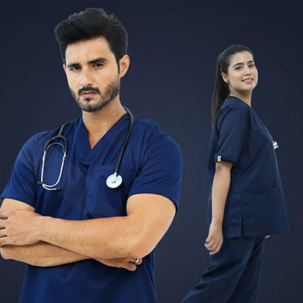 Navy Blue Scrubs in Pakistan | Gtex Apparels Pakistan