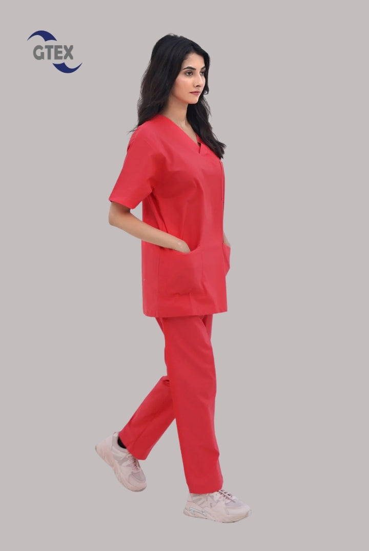 Orange Scrub Suit for Unisex by GTEX Apparels Pakistan