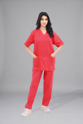 Orange Scrub Suit for Unisex