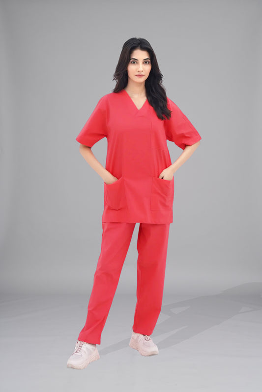 Buy Orange Scrub for Unisex in Pakistan | GTEX Apparels Pakistan 1