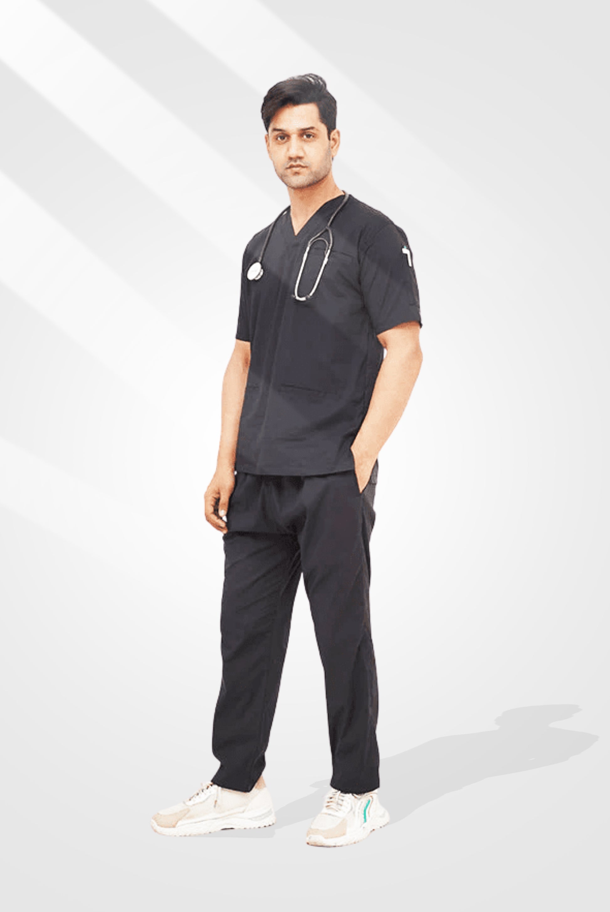 Performance Black Scrub Suit for Men By GTEX Apparels Pakistan