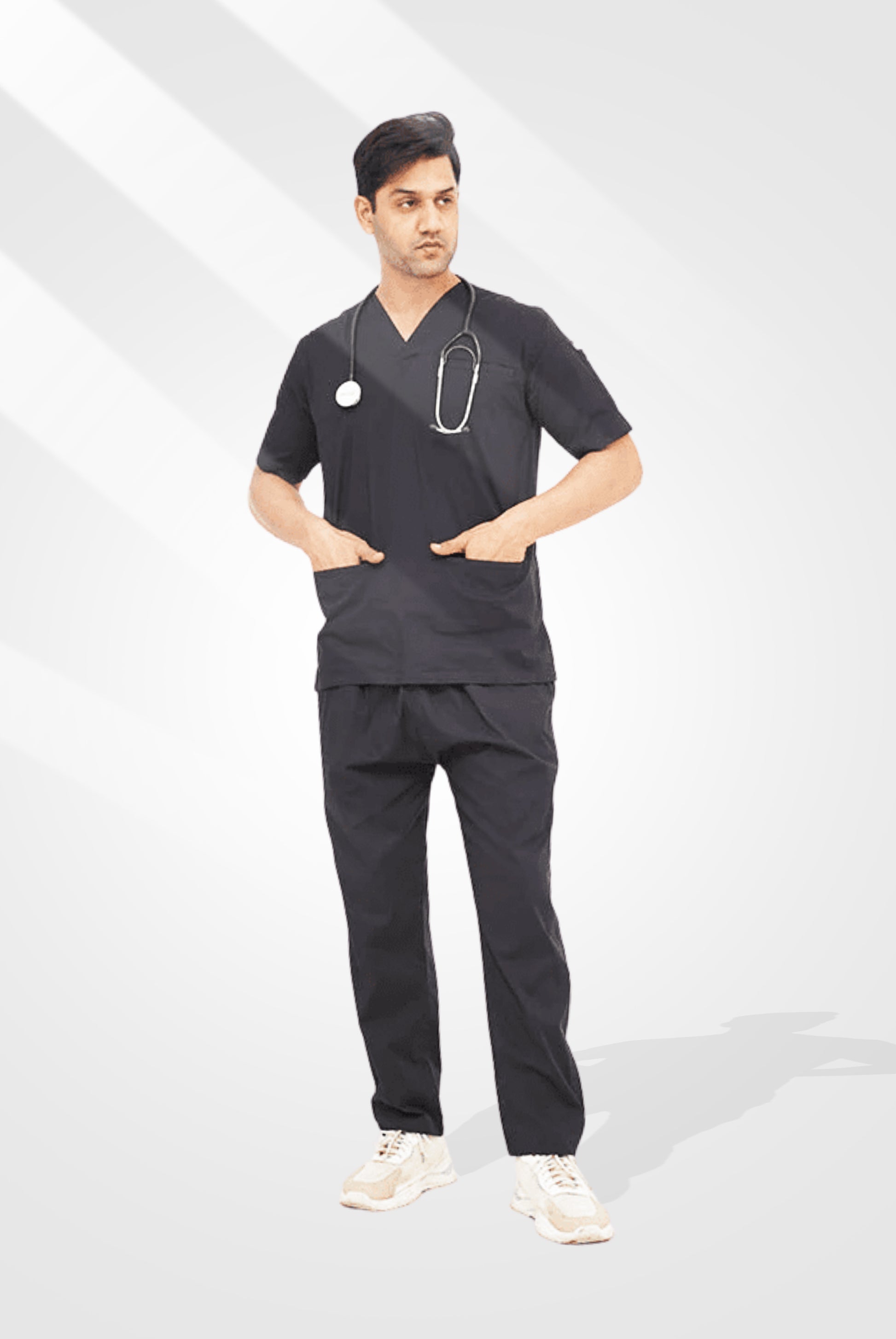 Performance Black Scrub Suit for Men By GTEX Apparels Pakistan