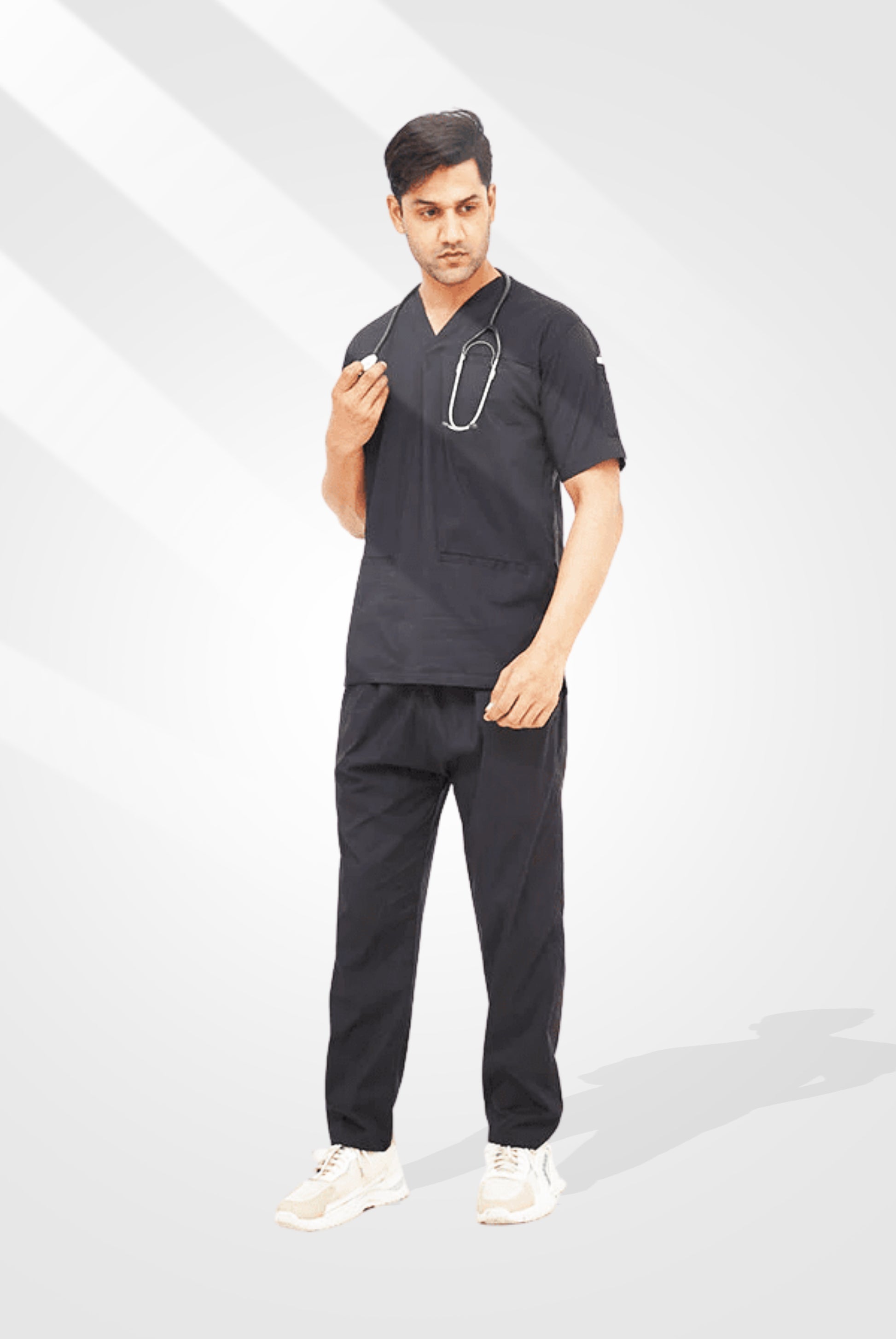 Performance Black Scrub Suit for Men By GTEX Apparels Pakistan