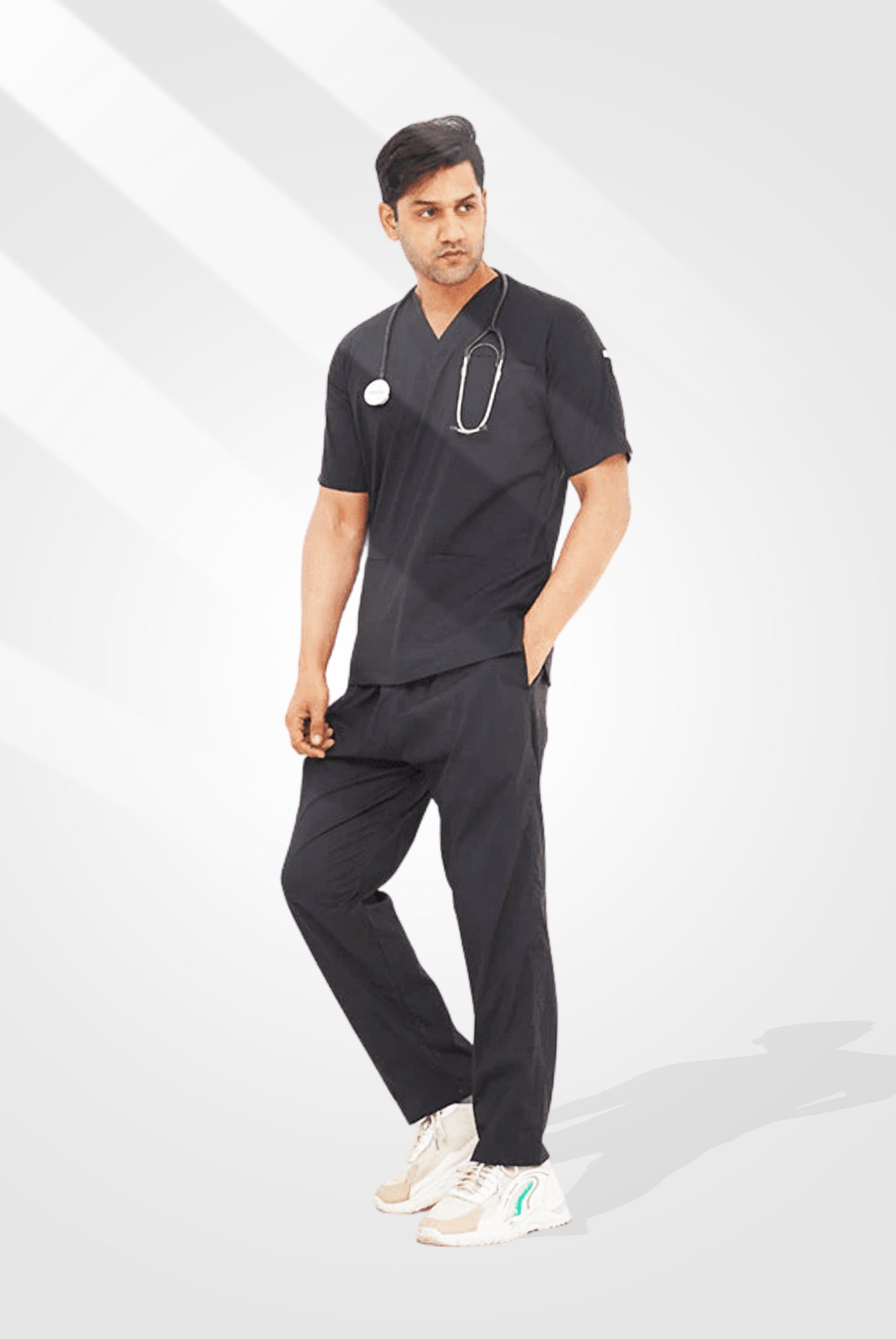Performance Black Scrub Suit for Men By GTEX Apparels Pakistan