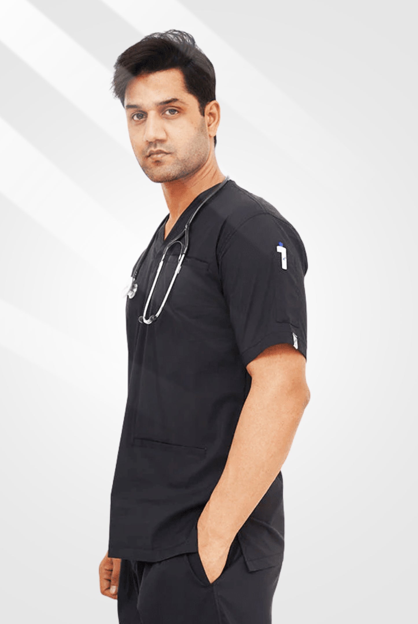 Performance Black Scrub Suit for Men By GTEX Apparels Pakistan
