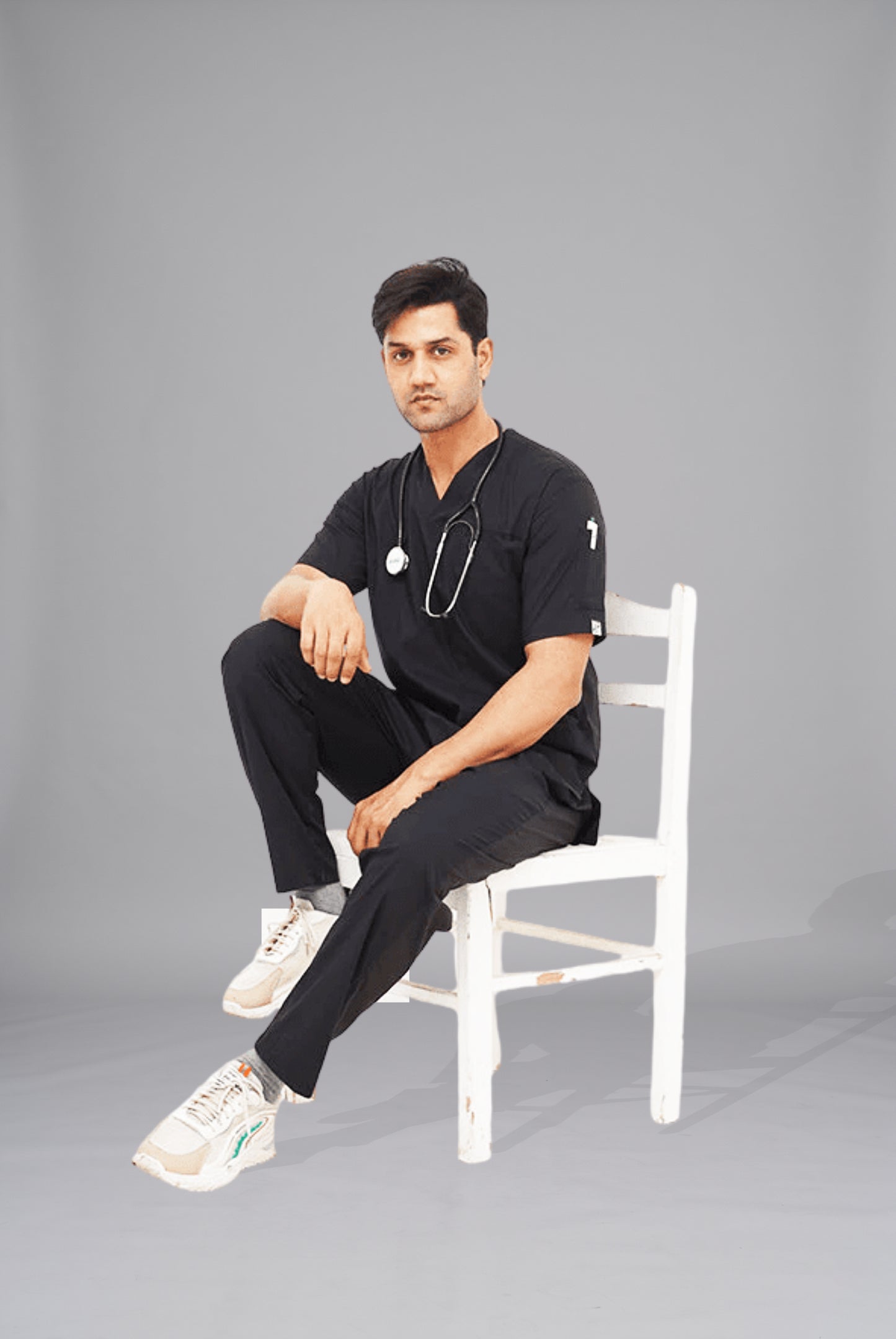 Buy performance black scrubs for men in Pakistan by Gtex Apparels comfortable workwear for daily use 7