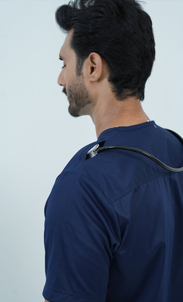 Buy Performance Ink Navy Scrub Suit For Mens 9 - Gtex Apparels