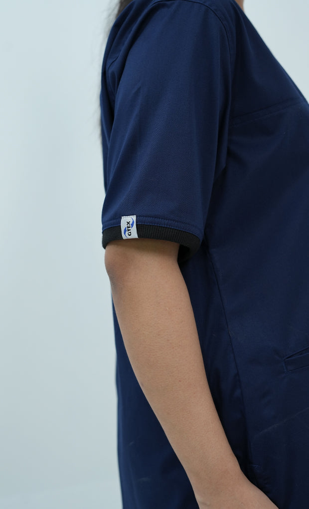 Buy Performance Ink Navy Scrub Suit for Women 8 - Gtex Apparels