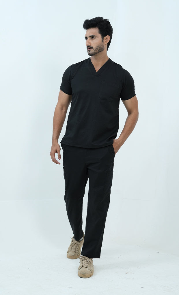 Buy Premium Black Scrub Suit For Men - Gtex Apparels