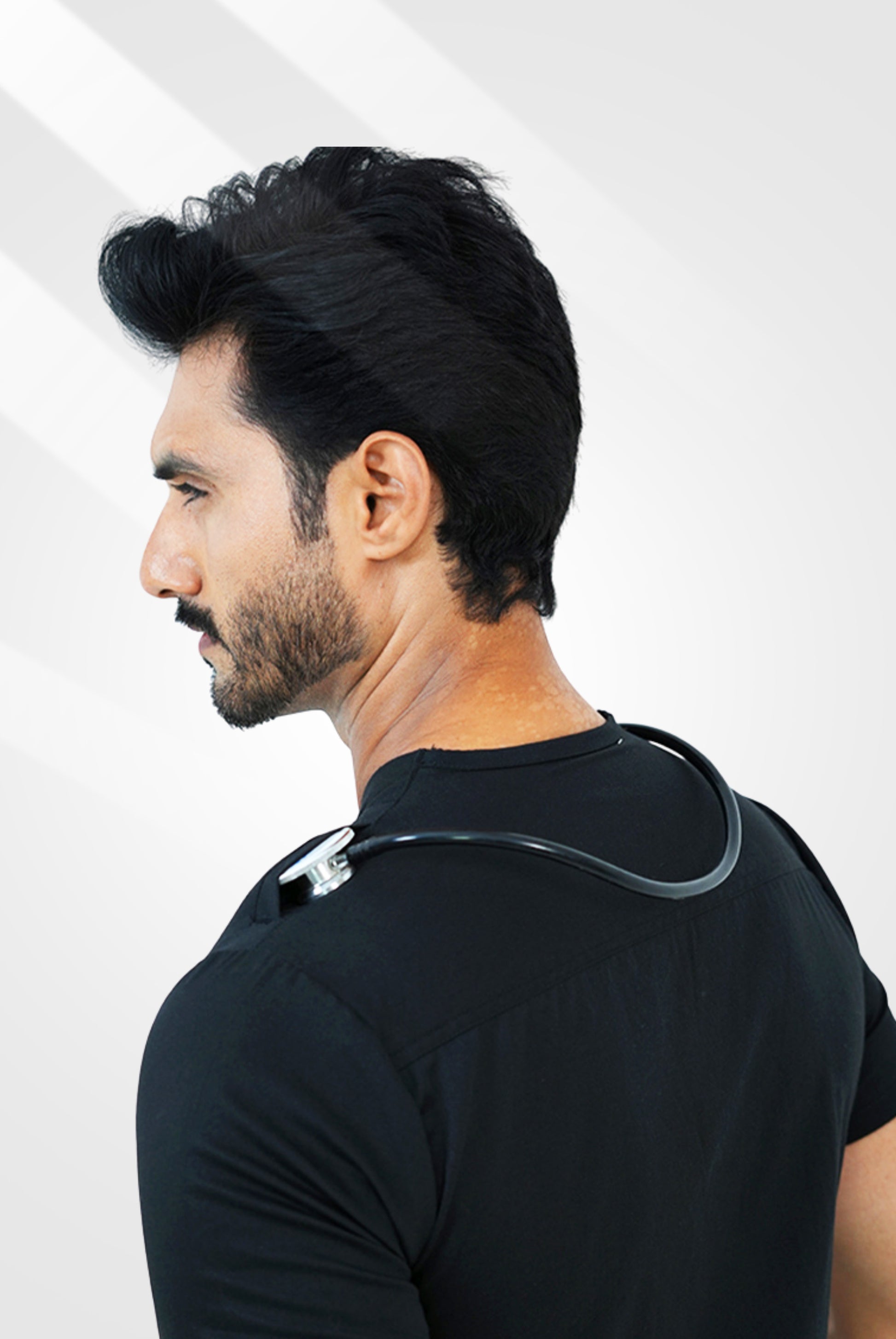 Premium Notch™ Pro Black Scrub Suit for Men by GTEX Apparels Pakistan
