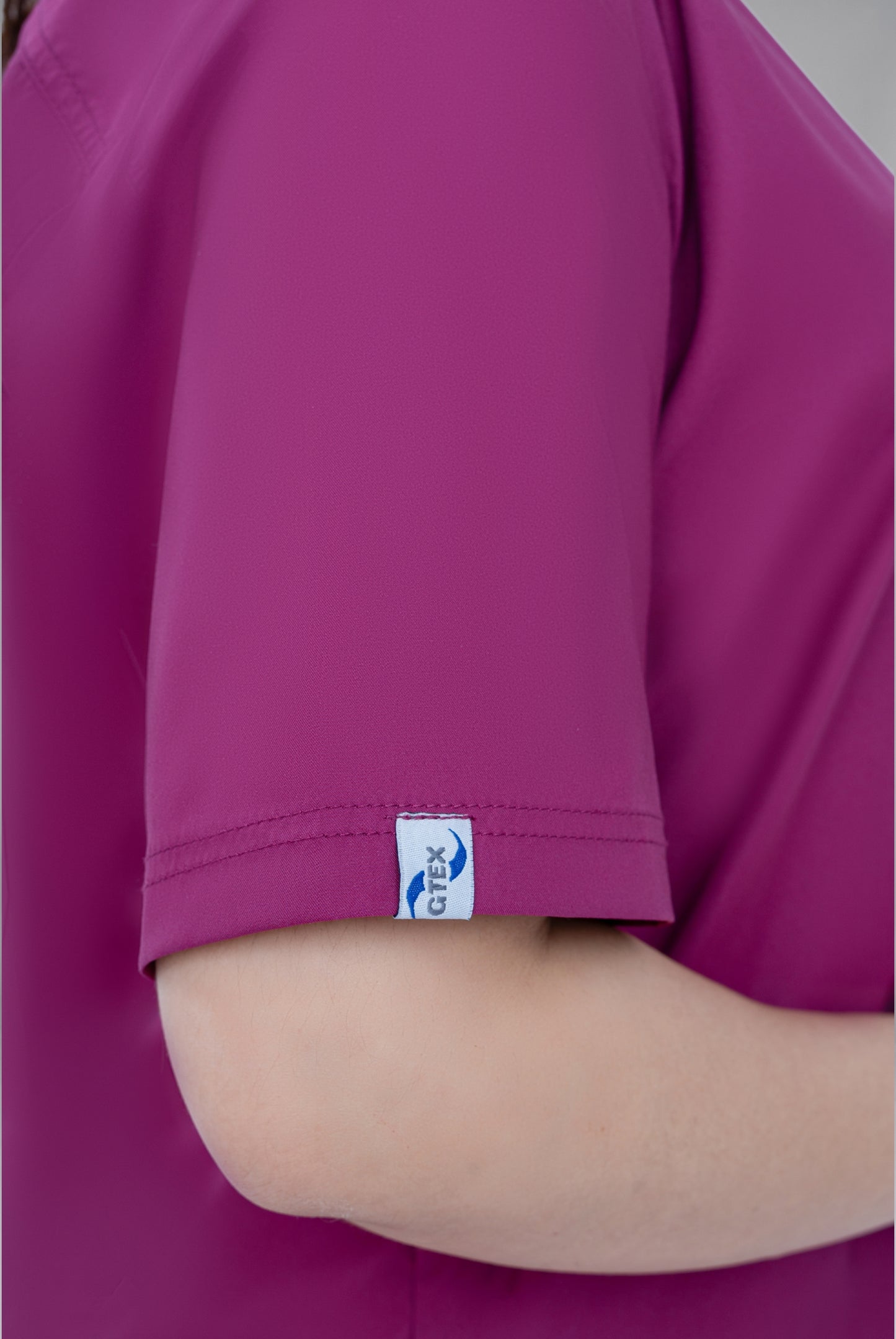 Premium Notch™ Pro Bright Maroon Scrub Wrinkle Free Edition | GTEX Apparels Pakistan 2