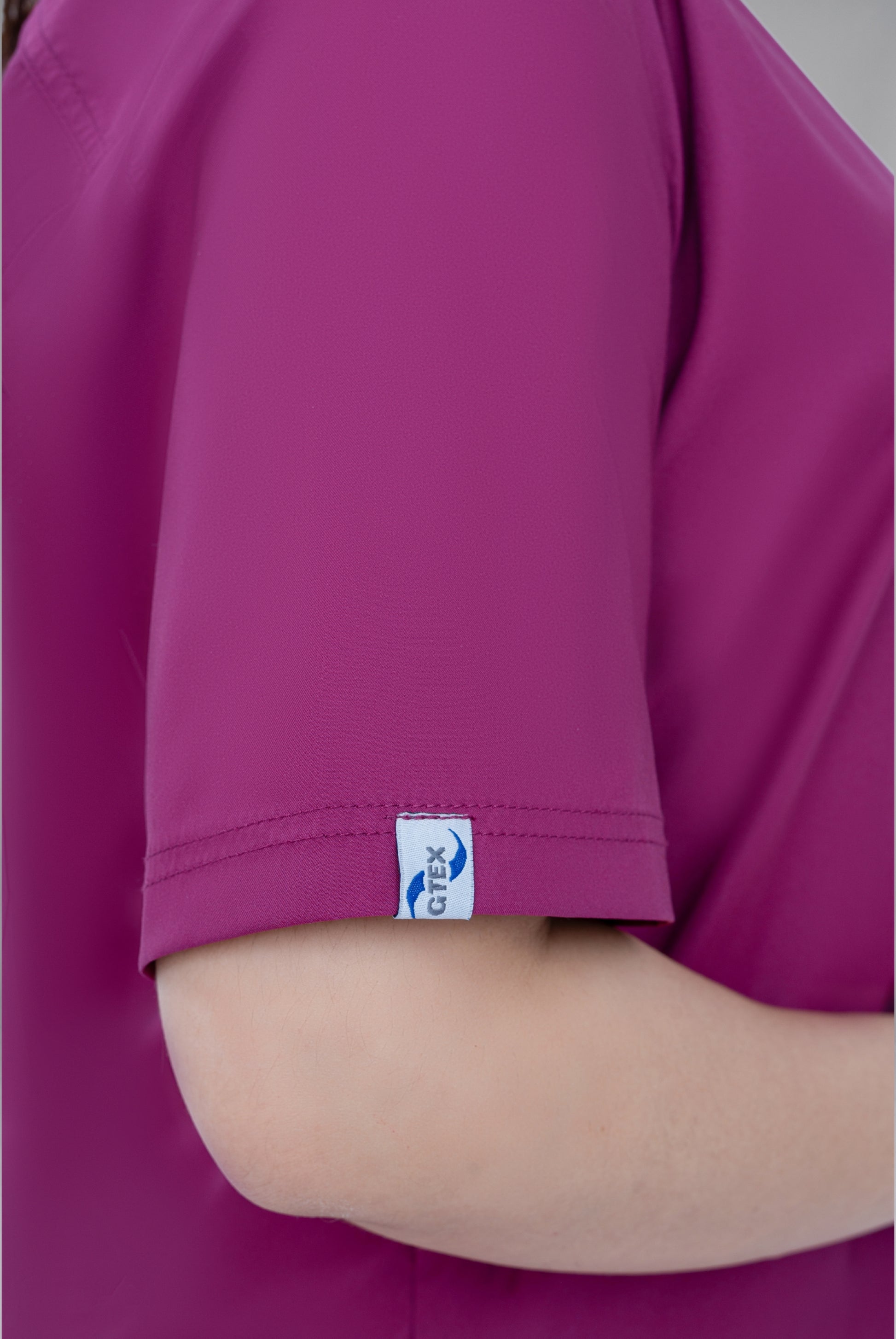 Premium Notch™ Pro Bright Maroon Scrub Wrinkle Free Edition | GTEX Apparels Pakistan 2