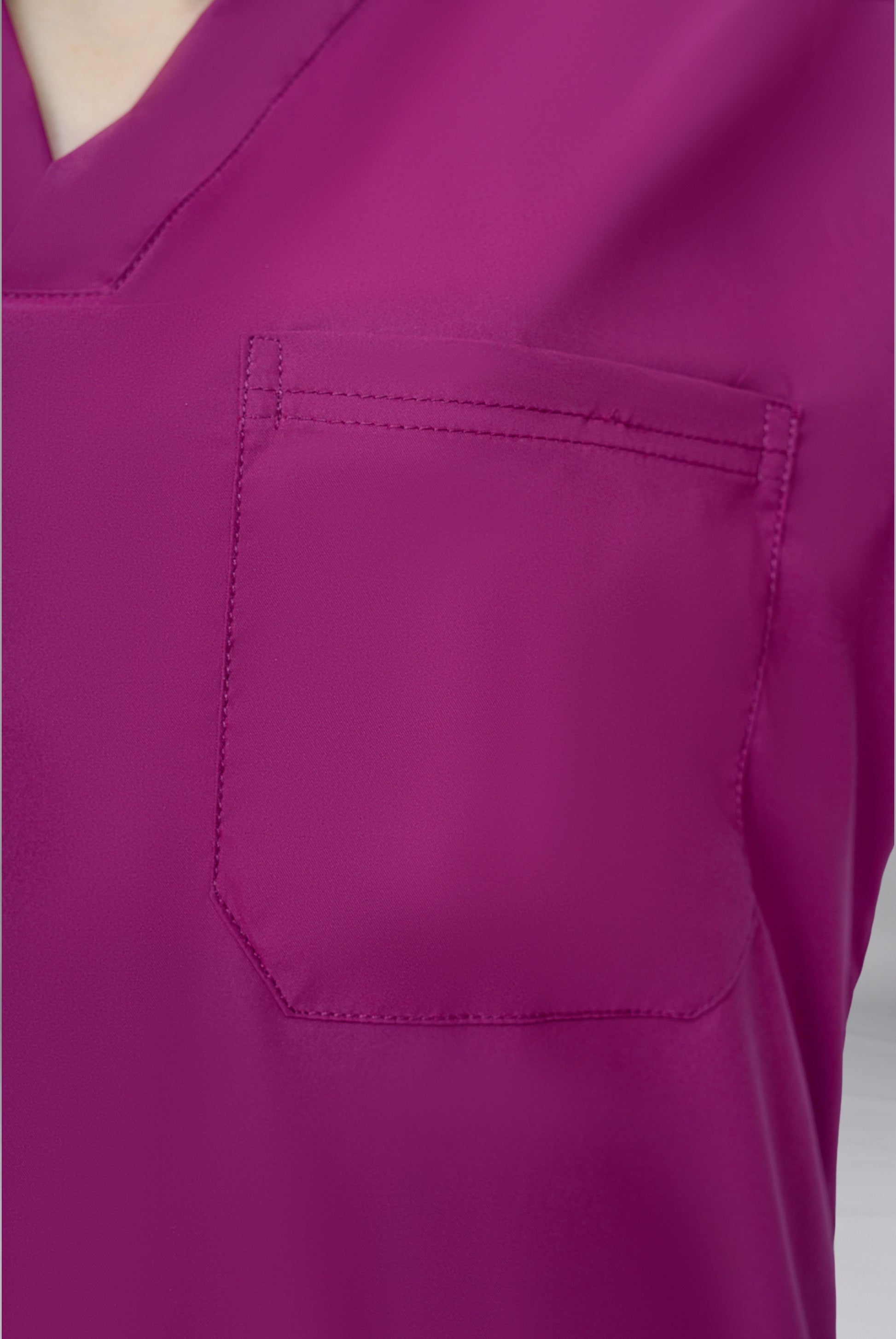 Premium Notch™ Pro Bright Maroon Scrub Wrinkle Free Edition | GTEX Apparels Pakistan 5