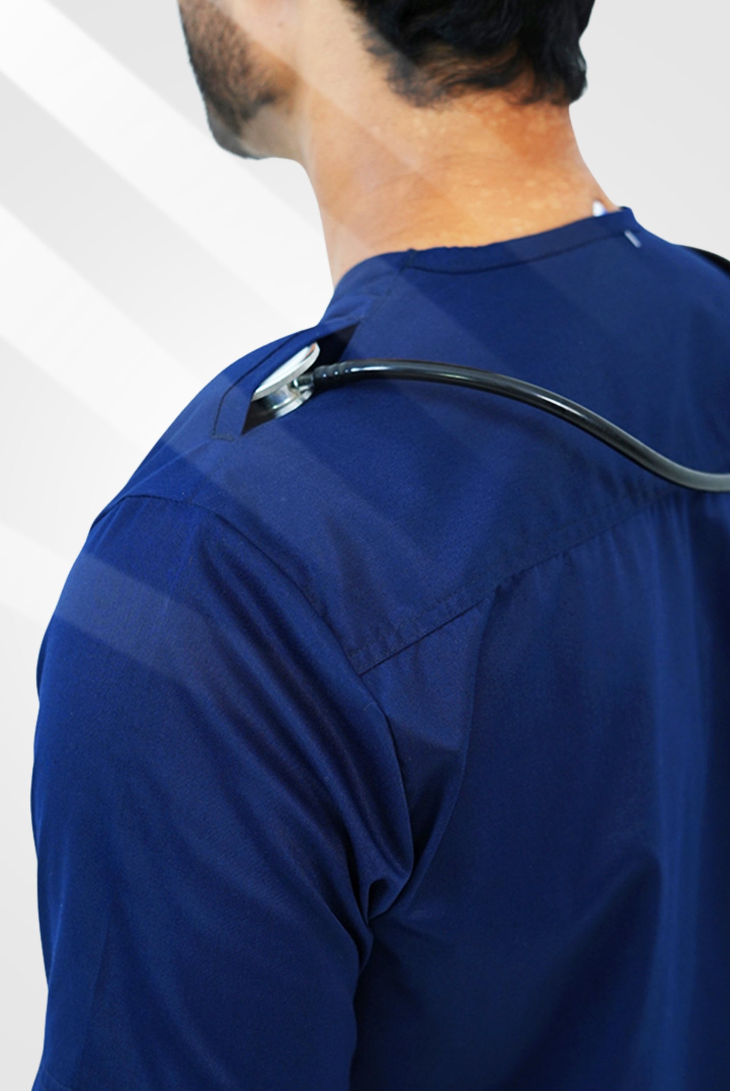 Premium Notch™ Pro Ink Navy Scrub Suit for Men by GTEX Apparels Pakistan