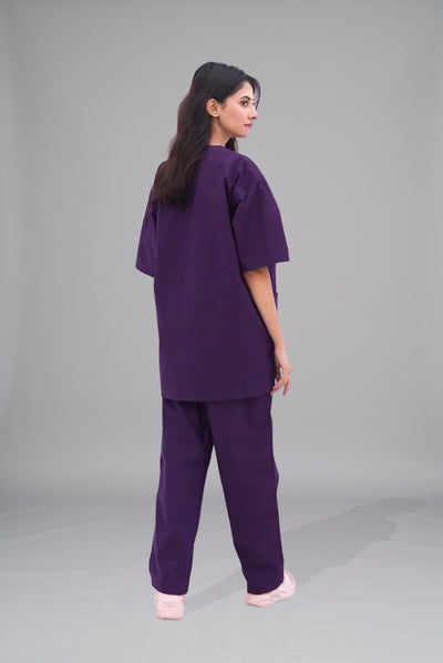 Buy purple scrubs for unisex in Pakistan by Gtex Apparels comfortable workwear for daily use 1