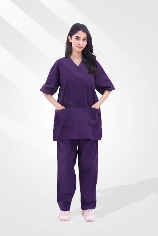 Buy Purple Scrub For Unisex By GTEX Apparels Pakistan