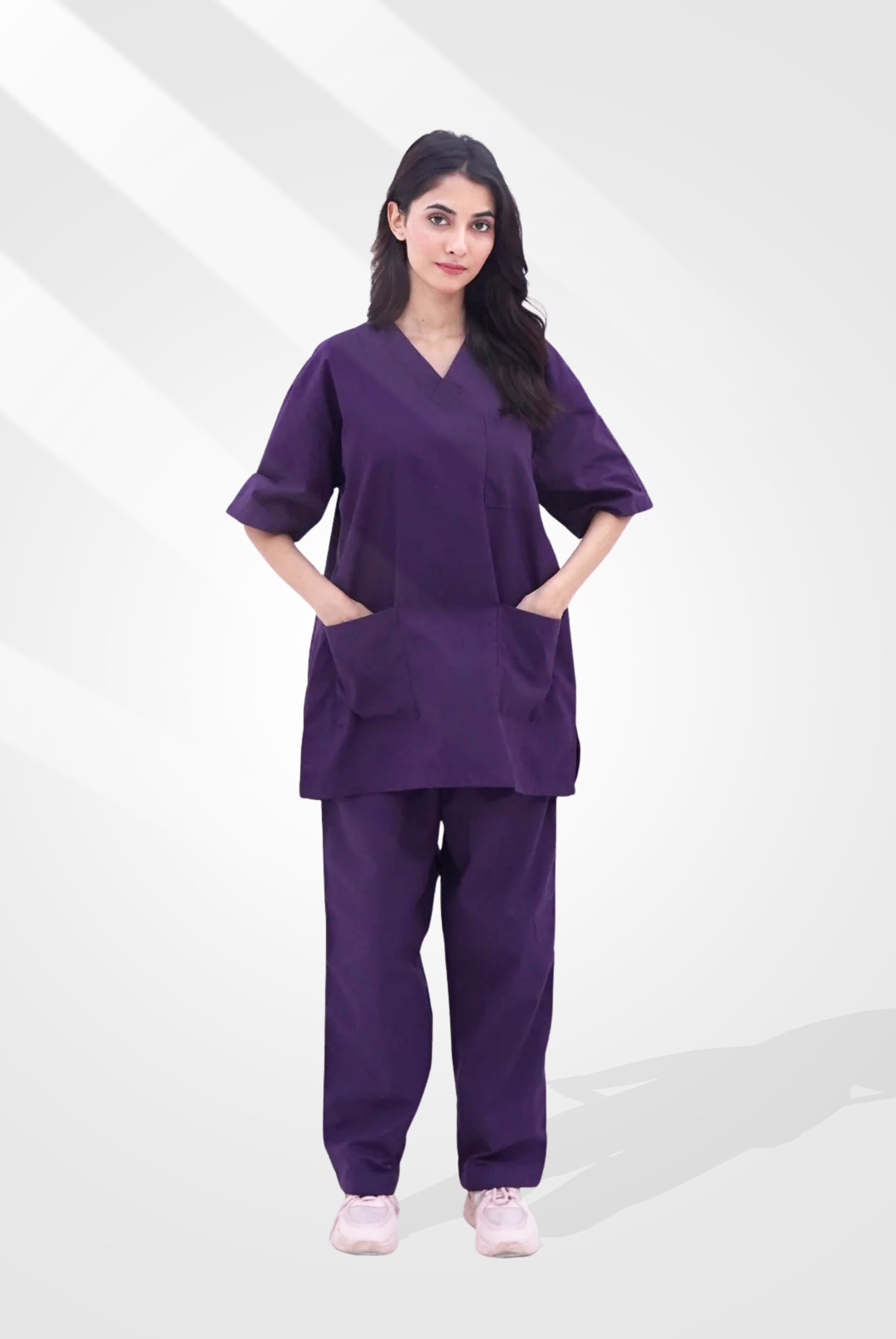 Purple Scrub Suit For Unisex By GTEX Apparels Pakistan