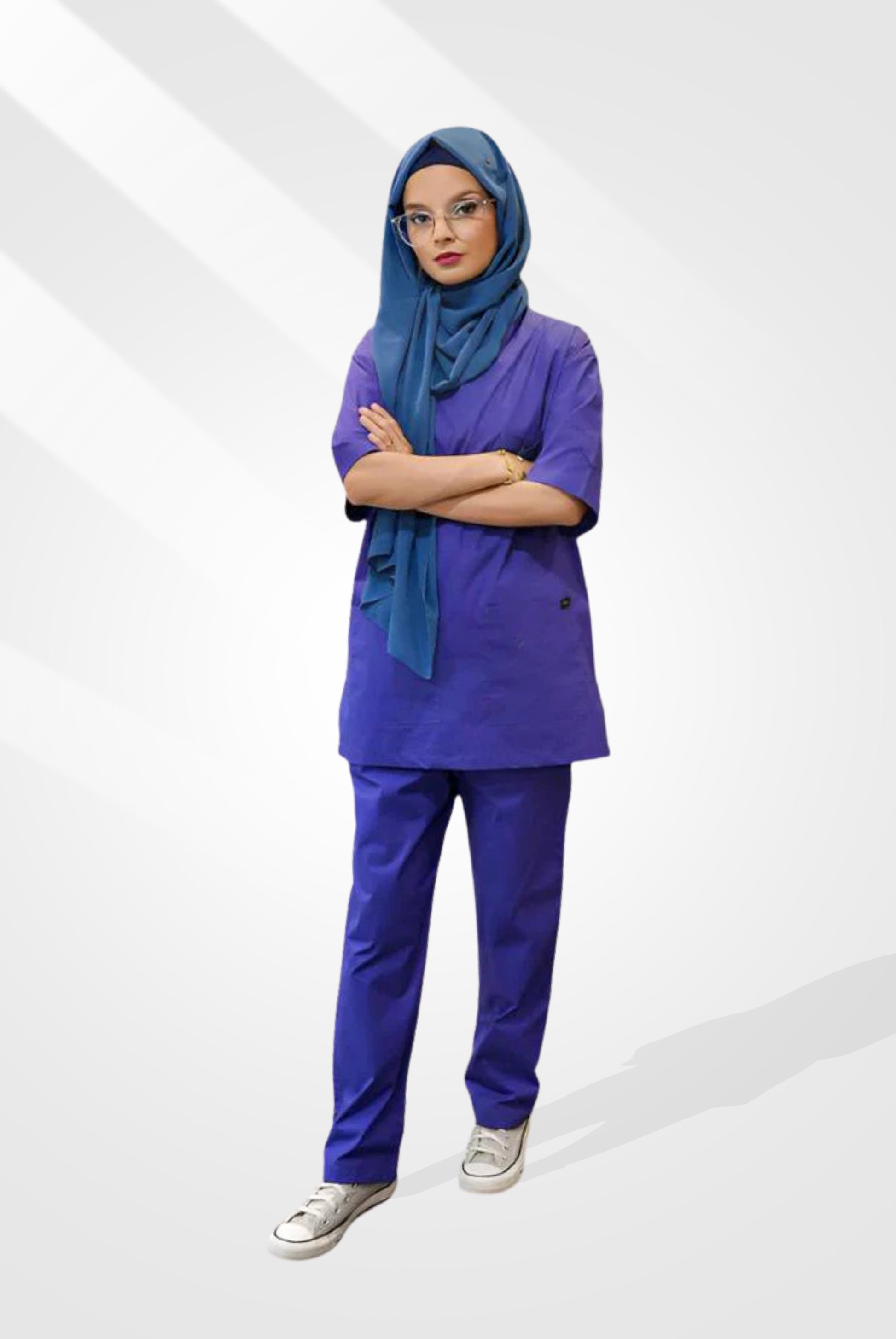 Royal Blue Scrub Suit for Unisex By GTEX Apparels Pakistan