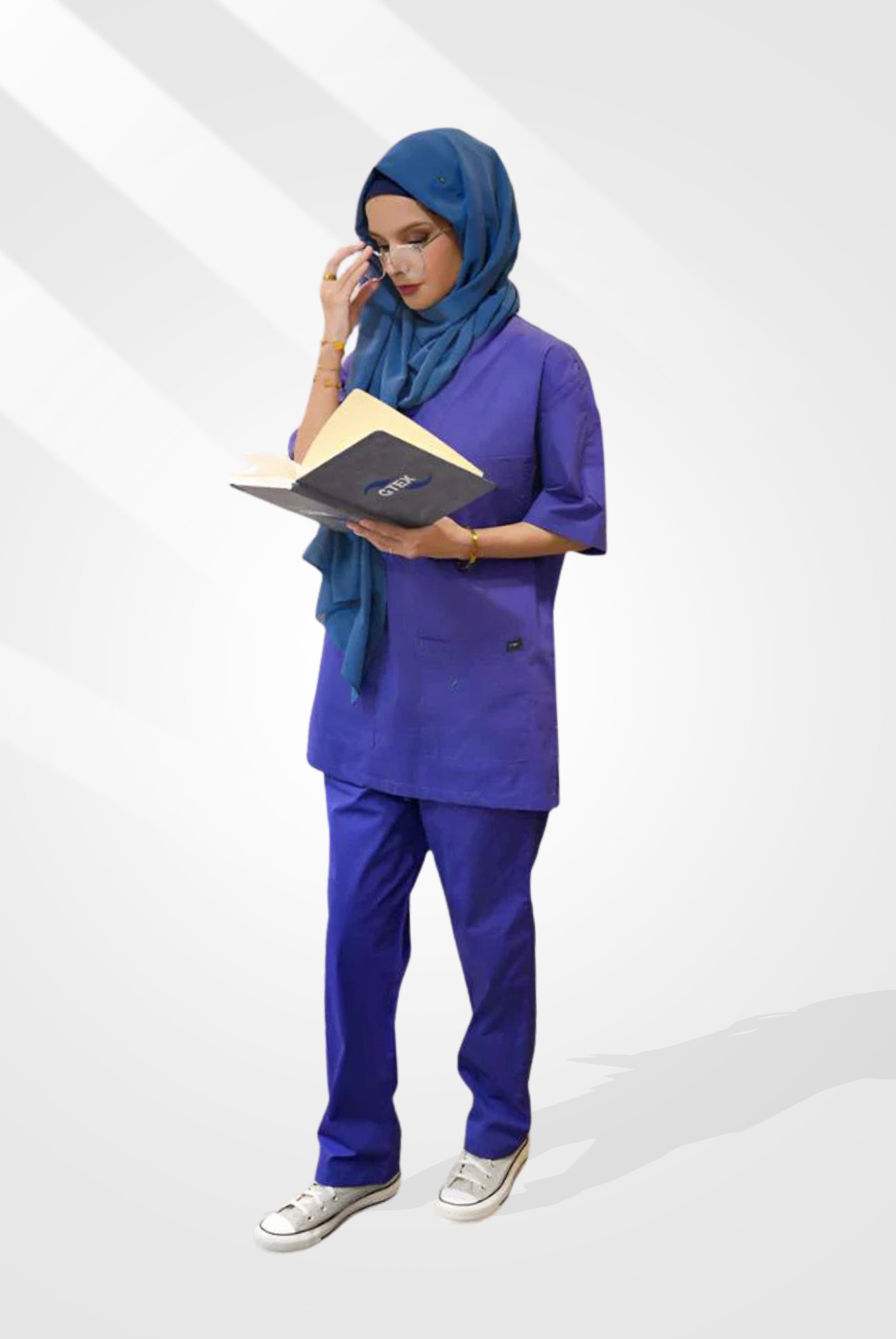 Royal Blue Scrub Suit for Unisex By GTEX Apparels Pakistan
