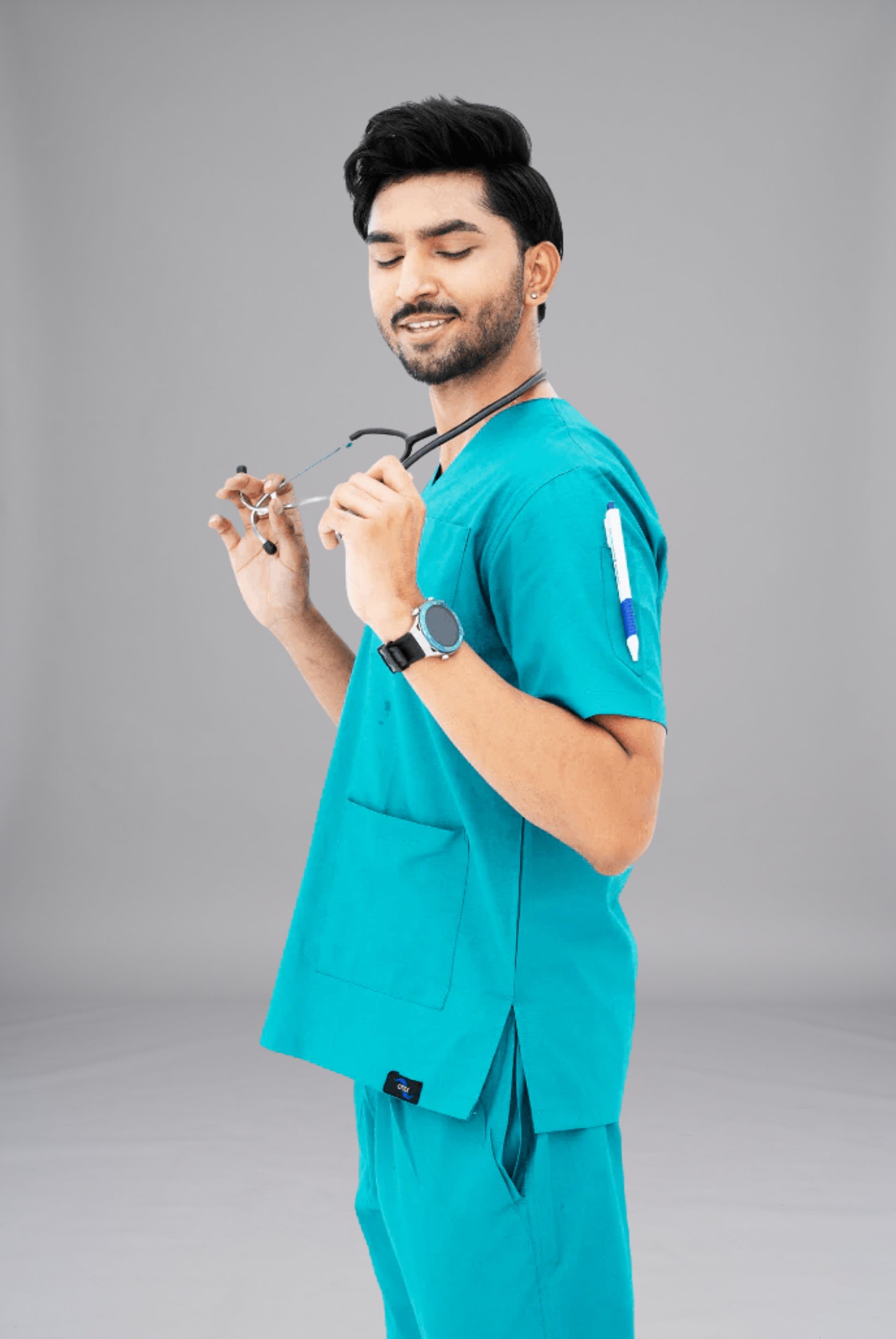 Buy sea green scrubs for men in Pakistan by Gtex Apparels comfortable workwear for daily use 2