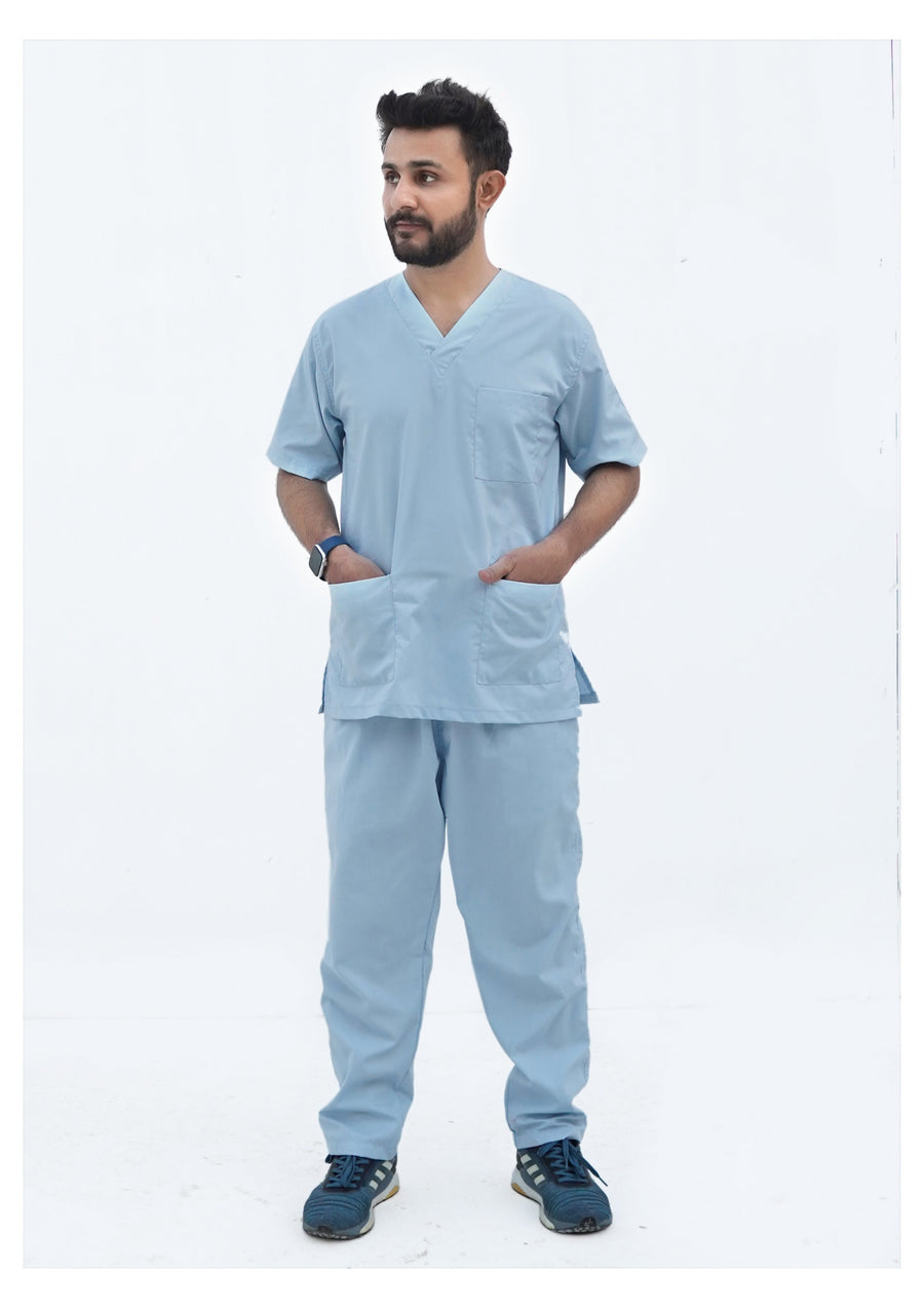 Sky blue Scrub Suit Online in Pakistan | Gtex