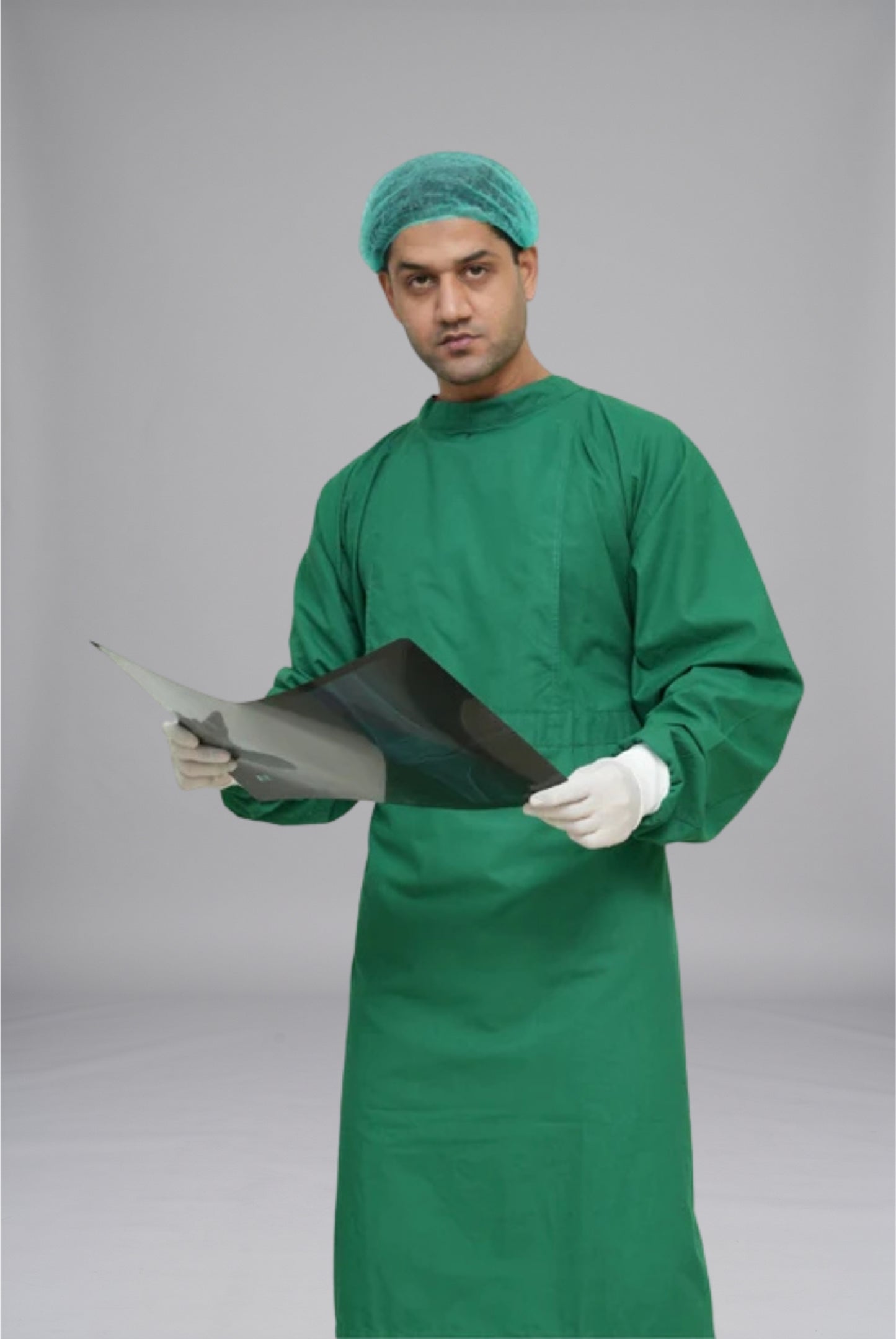 Surgical Green Surgeon Gown | GTEX Apparels Pakistan. Premium Sterile Medical Gown for Surgical Procedures and Healthcare Professionals 3