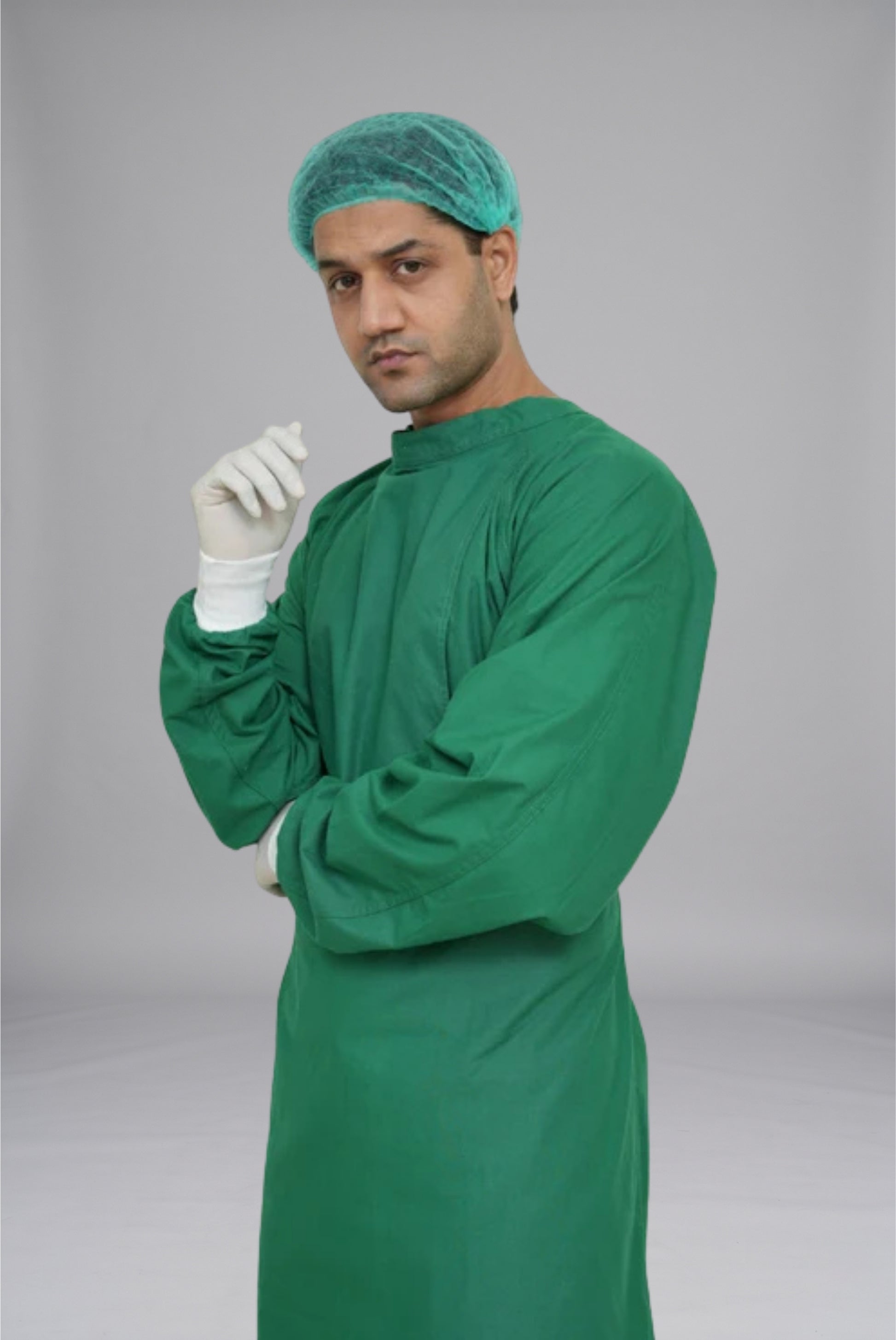 Surgical Green Surgeon Gown | GTEX Apparels Pakistan – Premium Sterile Medical Gown for Surgical Procedures and Healthcare Professionals 6