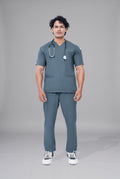 Teal Steel Edge line Scrub for Unisex