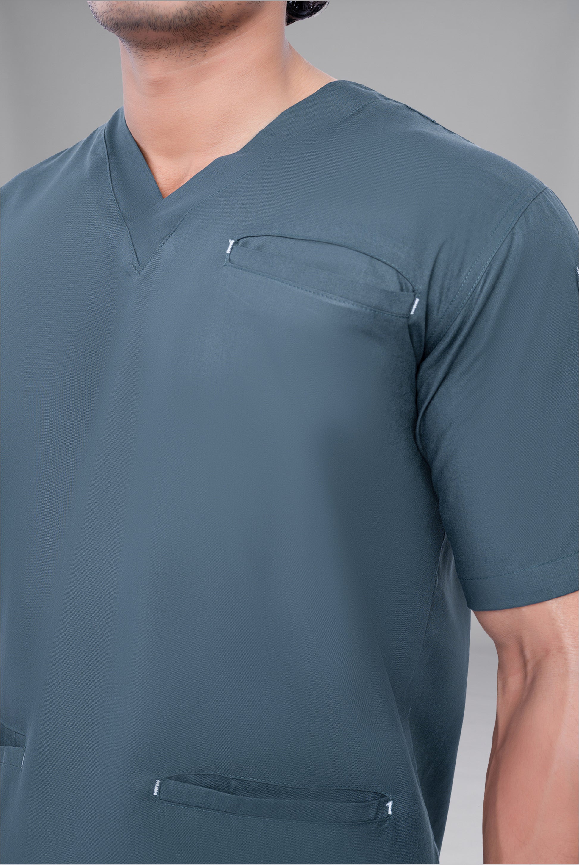 Buy Teal Steel Edge Line scrubs for unisex in Pakistan by Gtex Apparels comfortable workwear for daily use 5
