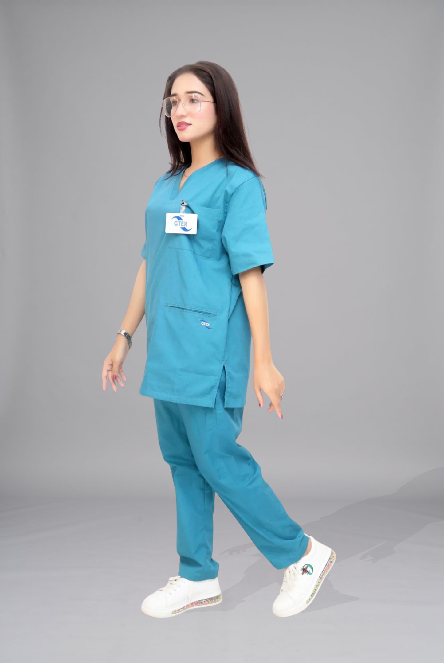 Buy Turquoise Scrub for Unisex in Pakistan by Gtex Apparels designed for comfortable daily professional use in healthcare environments 1