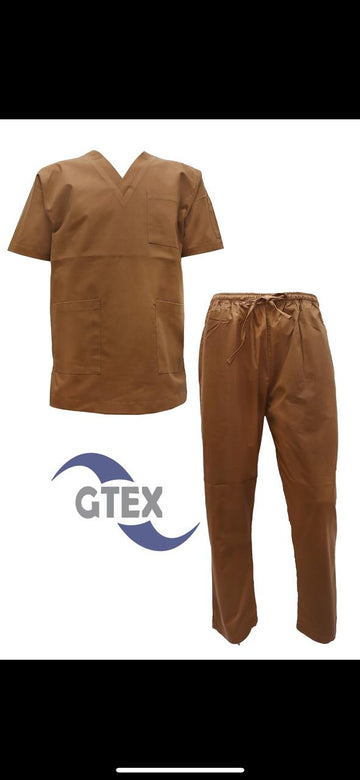 Camel Brown Scrub Suit