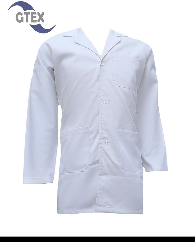 Pearl White Male Lab coat